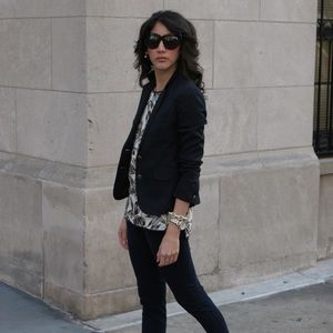 Gap navy blue blazer with gold buttons